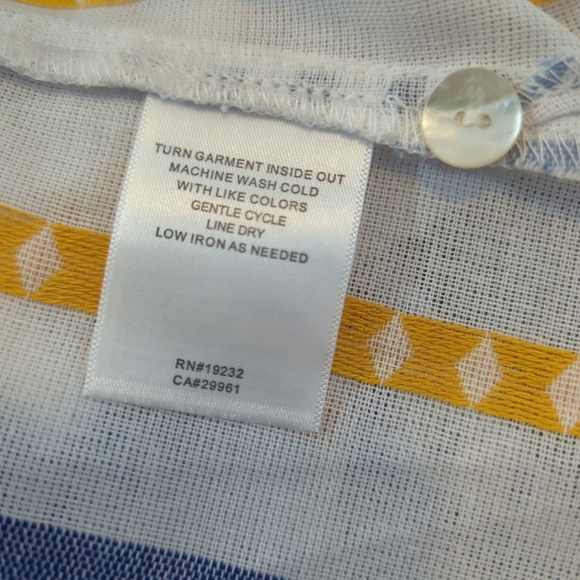 Alfred Dunner Multi Color 3/4 Sleeve Blouse/ Tunic Top XL Spring! - Picture 10 of 11